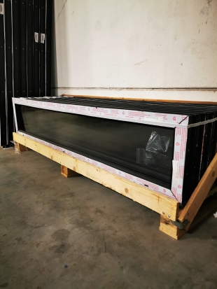FENÊTRE FIXE NOIR 2000 x 400mm