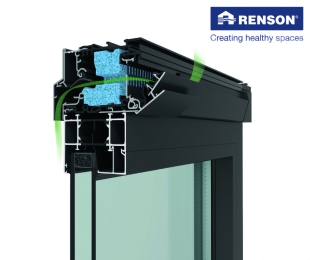 Renson Système de Ventilation Air Light - 700mm - FENETRE/PORTE - NOIR