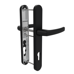 Double Poignée de porte noire