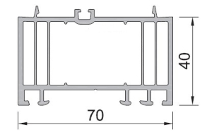 Profilé d'élargissement de 40mm, pour fenêtres et portes de 70mm - blanc