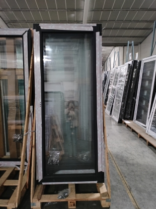 FENETRE SIMPLE OUVRANT OSCILLO BATTANT NOIR 800 x 1000mm DROITE