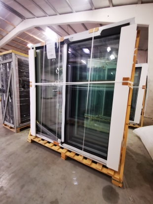 PVC SCHUIFRAAM 1 ZIJDE SCHUIVEND ZWART 1980 x 2100mm RECHTS