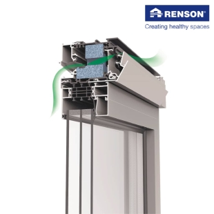 Renson Ventilatiesysteem Invisivent Air Light - 2480mm - SCHUIFRAAM - WIT