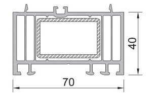 Verbredingsprofiel 40mm, voor ramen en deuren van 70mm - wit