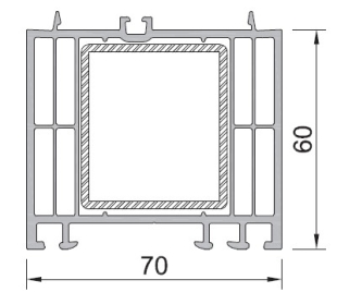 Verbredingsprofiel 60mm, voor ramen en deuren van 70mm - wit