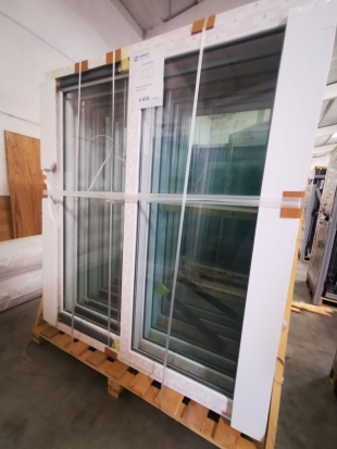 PVC SCHUIFRAAM 2 ZIJDEN SCHUIVEND WIT 1780 x 2100mm LINKS & RECHTS